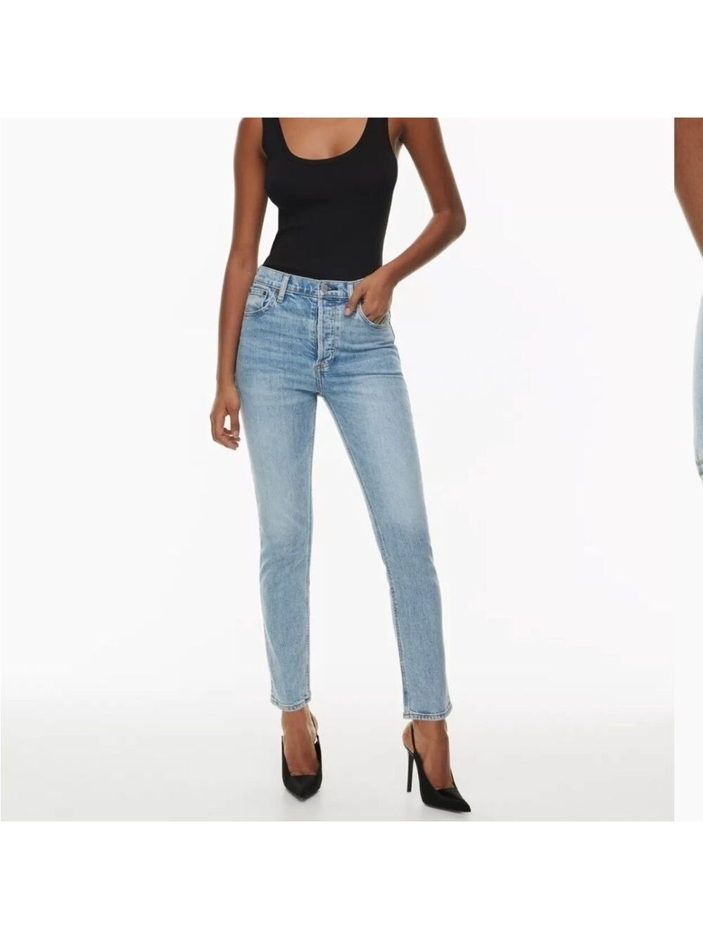 Aritzia Denim Forum The Yoko High Rise Slim Jeans Sz 25